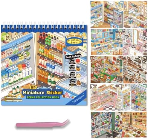 10 Sets 3D Sticker Scene Books for Kids & Adults