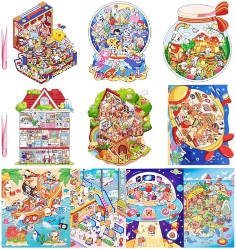 10 Sets DIY 3D Sticker Scene Sticker