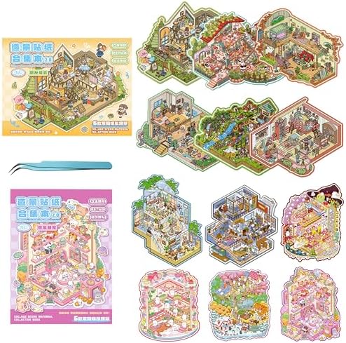 12 Sets Scene Sticker for Children