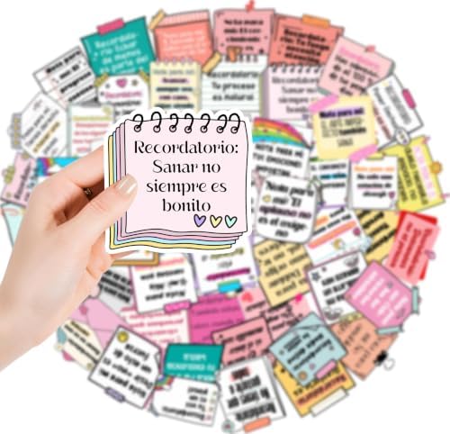 1step2dream Spanish Self Love Stickers 100pcs for Journaling