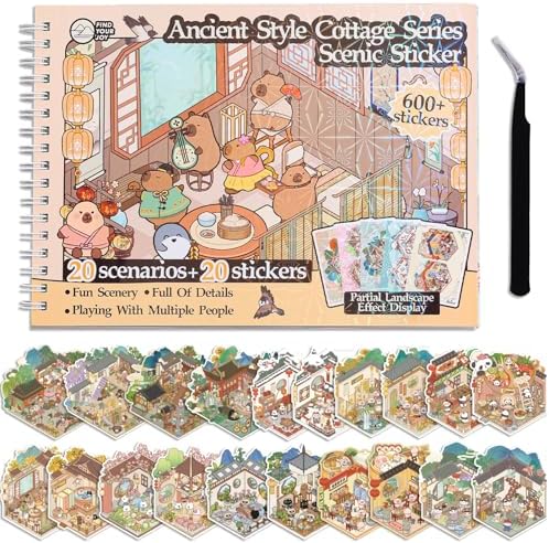 20 Sets 3D Sticker Scenes for Girl