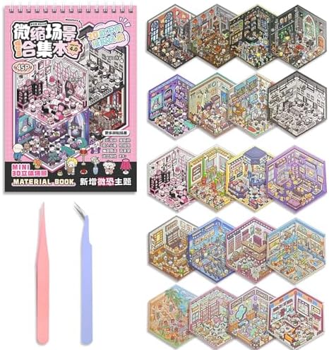 20 Sets 3D Stickers Sticker Scenes,Cute, Fantasy