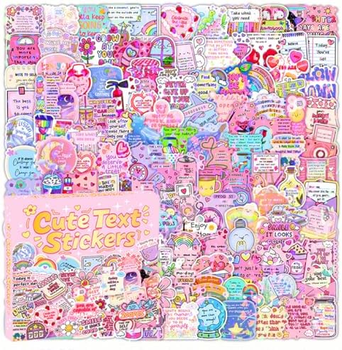 200Pcs Holographic Motivational Stickers, Mental Health Self Care Positive