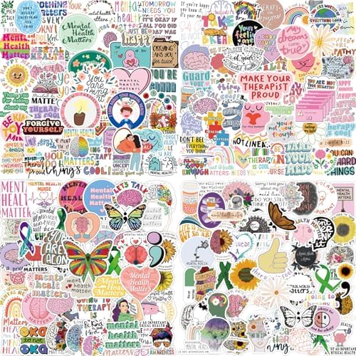 205Pcs Mental Health Stickers Pack for Journals