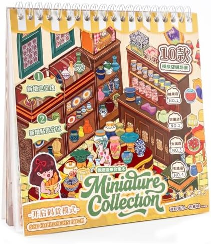 3D Scene Sticker Book 10 Sets Adult Sticker Scene Collection Book Reusable