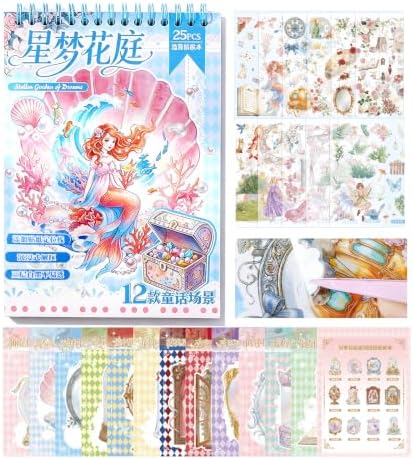 3D Sticker Scene Book for Adults, Fairy Tales Sticker Book for Therapy