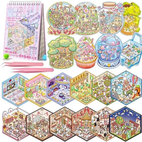 3D Stickers Scene Book