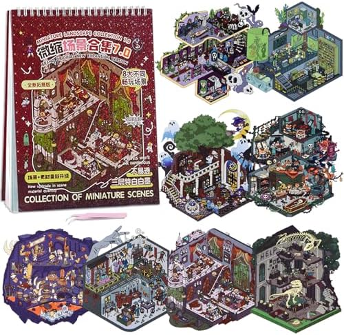 8PCS Big Size Stickers Scene Books Scene Sticker