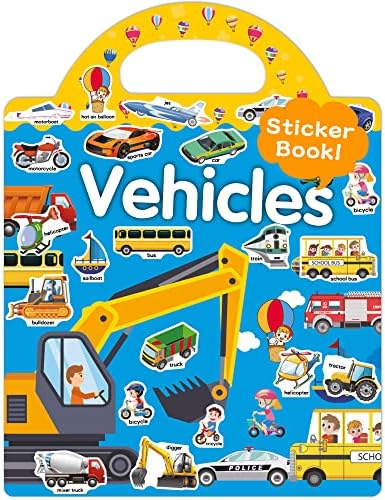 Benresive Reusable Sticker Book, Travel Stickers for Kids