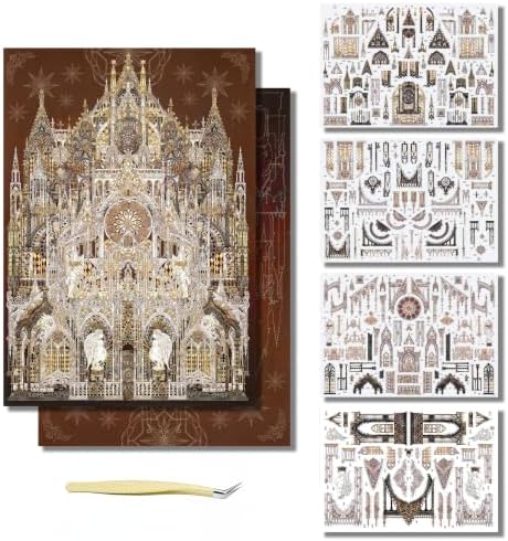 DIY Sticker Scene, Castle Relaxing Sticker Activity for Adults