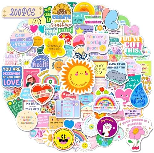 HomSeon 200PCS Mental Health Awareness Stickers Bulk