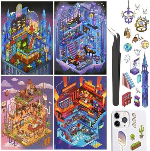 Horror 3D Scene Stickers for Adults
