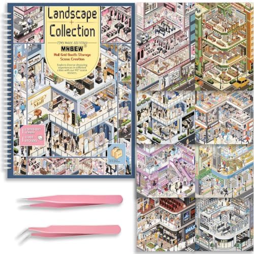 Large DIY 3D Sticker Scene Book for Adults Kids 8 Sets