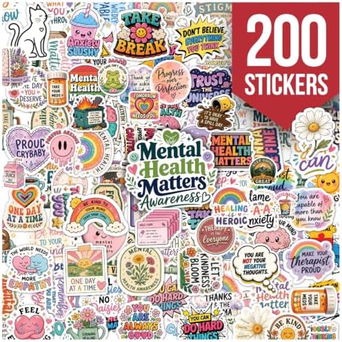 PARTENEX, Premium 200 Mental Health Stickers