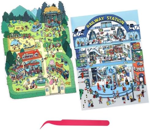 Urban Life Sticker Scene, Large & Detailed Sticker Set for Adults & Teens